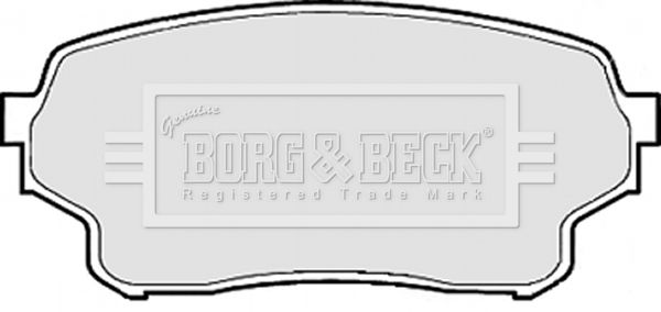 BORG & BECK Комплект тормозных колодок, дисковый тормоз BBP1953